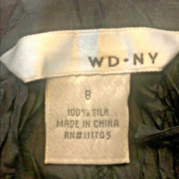 WD-NY 100% SILK SHEER DRESS ... SZ 8 BRAND NWT - Picture 8 of 8